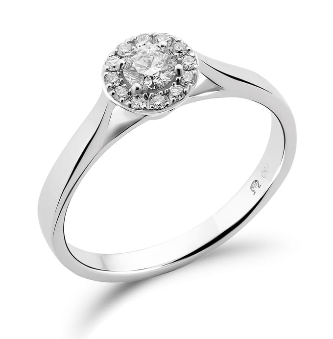 Orphelia RD-3921/20/54 - Ring - Goud 18 kt - Diamant 0.3 ct - 17.25 mm / maat 54