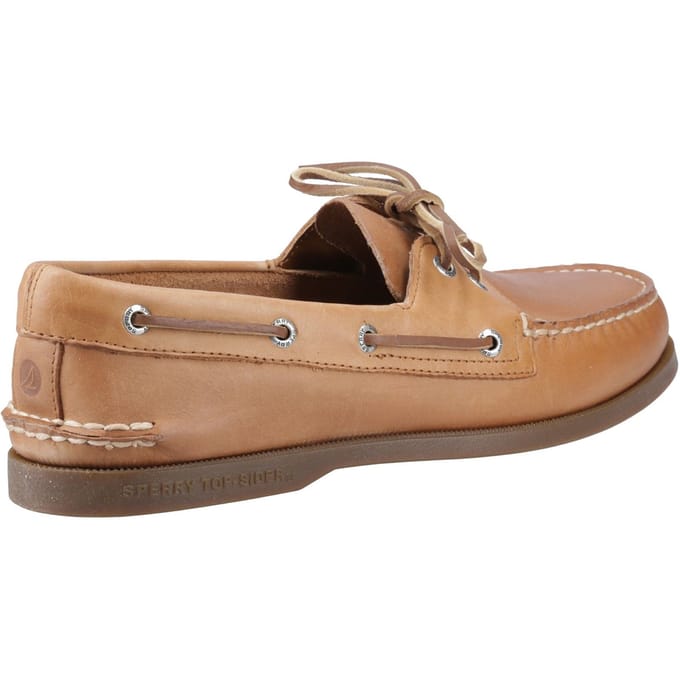Sperry Authentic 2 Eye Leather Heren Bootsschoenen in Nootmuskaat