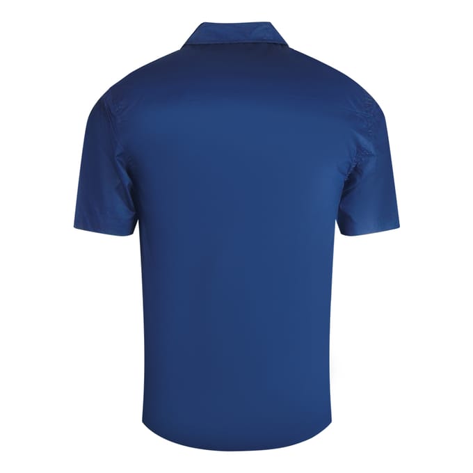 Lyle & Scott marineblauw resortoverhemd met korte mouwen