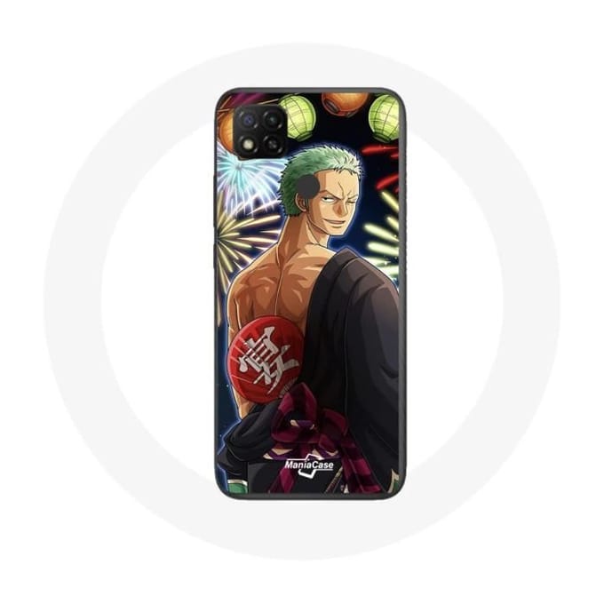 Coque pour Xiaomi Redmi 9C One Piece Joyeux noël Zoro Anime Manga
