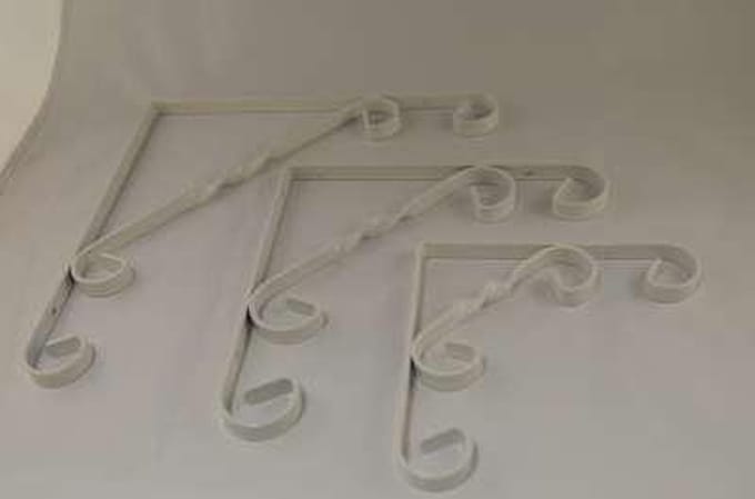 Duraline Plankdrager Ornament Wit 20x20cm