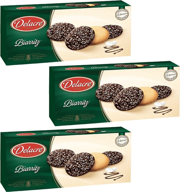 Delacre Biarritz koekjes - 175g x 3