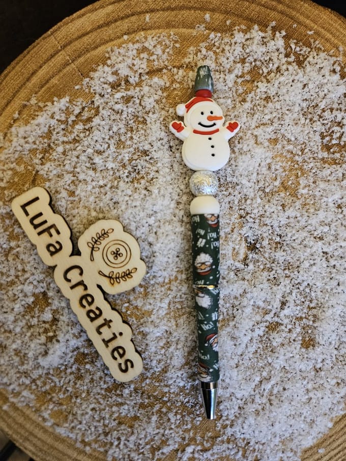 Kerstpen Sneeuwpop