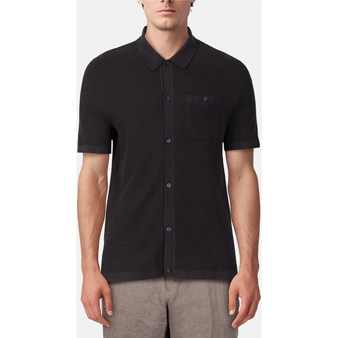 Scotch & Soda Ss Button Front Chest Pocket Sweater Black Grey Taglia: S | Polo Outlet | Uomo | Nero