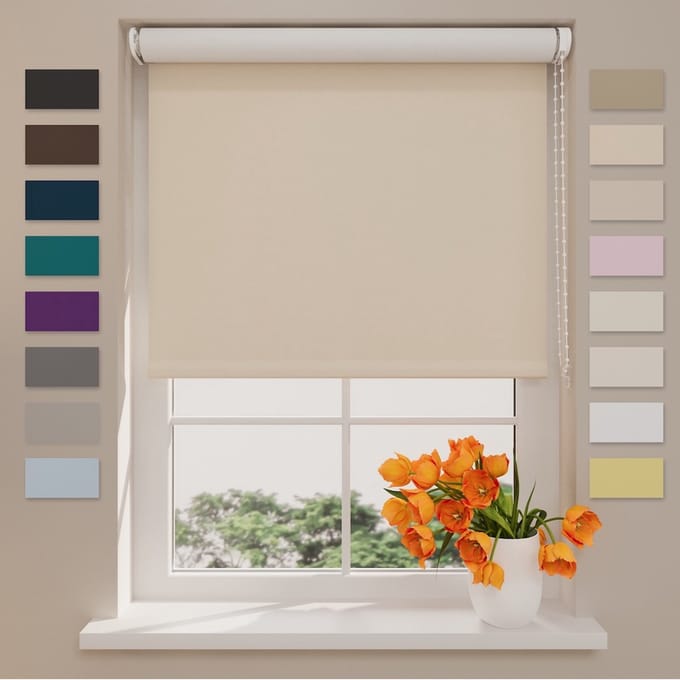 Rolgordijn Easy Verduisterend - Camel - 100 x 190 cm
