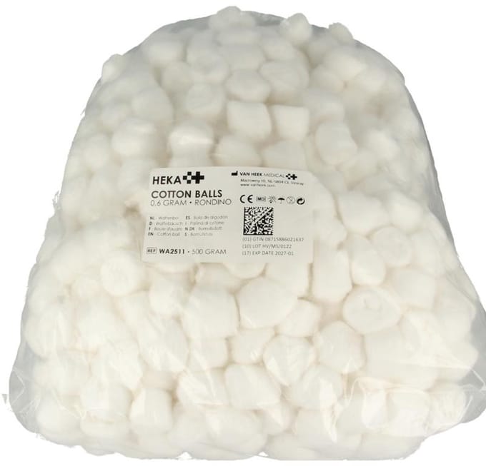 Heka Wattenbollen rondino 0.6 gram 500 Gram