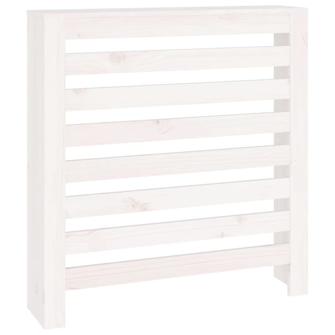 Vidaxl Radiatorafdekking, Wit, 79,5X19X84 Cm, Massief Grenenhout