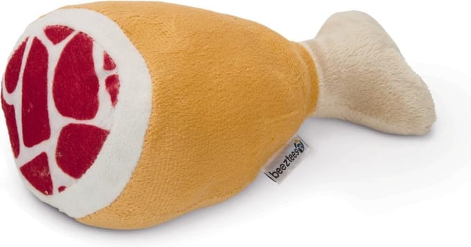 Beeztees pluche drumstick groot 22 cm
