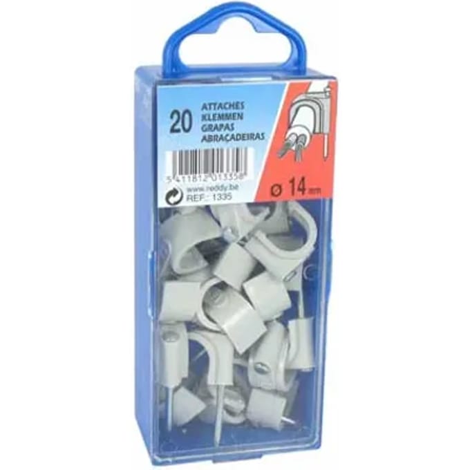 Reddy Clips 14mm Grijs 20st.