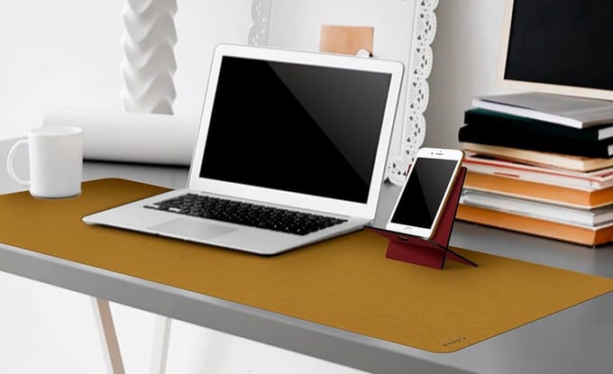 Rhodia smartphone-houder in saliekleur