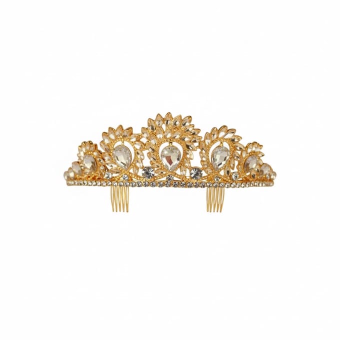 Luxe Diadeem Eleonora - Goud - Volwassenen