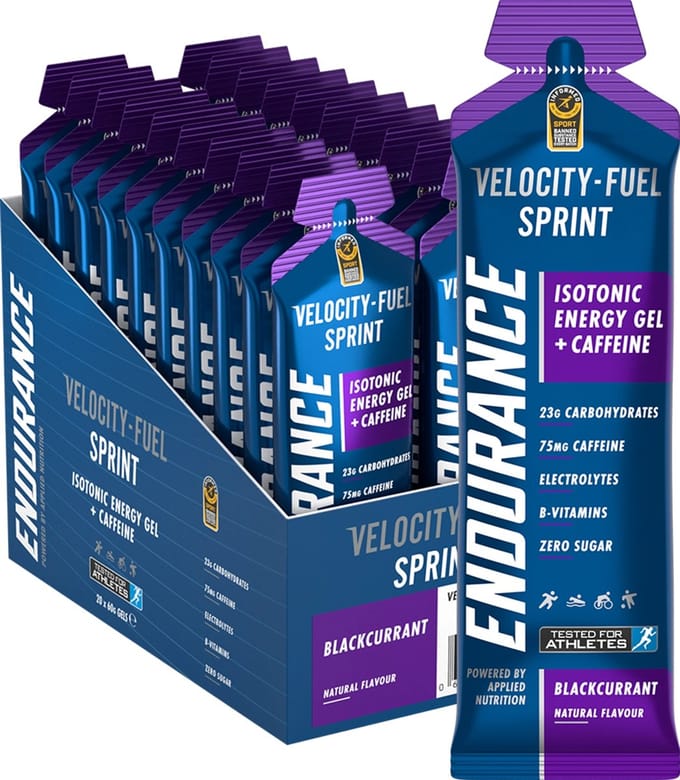 Applied Nutrition Endurance Sprint Gel (20x60ml) Blackcurrant - Energie & Uithoudingsvermogen - Energie Gels