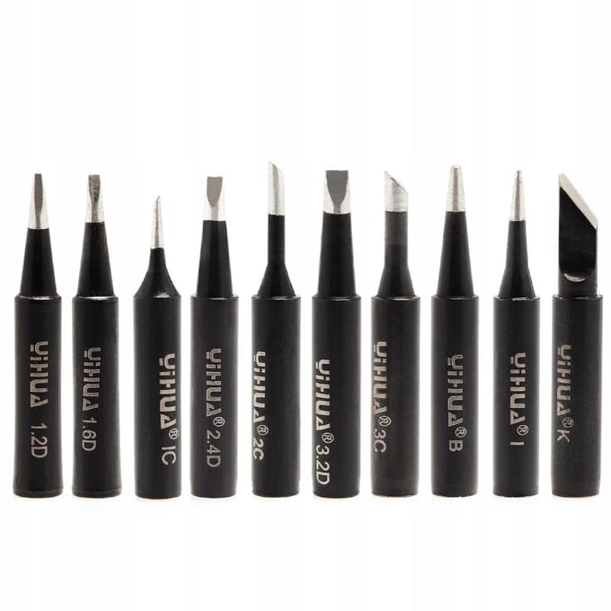 Yihua 900M Serie - Zwarte Soldeerpunten - Long Life - Set van 10