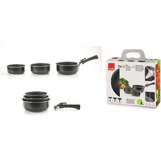 Saucier - IBILI - Ensemble de 3 saucières - 16/18/20 cm - Antiadhésif - Compatible induction