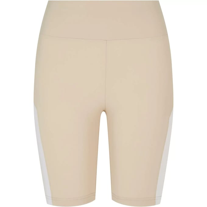Urban Classics - Color Block Korte cycle broek - M - Groen/Wit