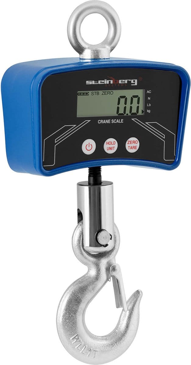 Kraanweegschaal 1.000 kg / 0,2 kg - LCD - digitaal - Steinberg Systems