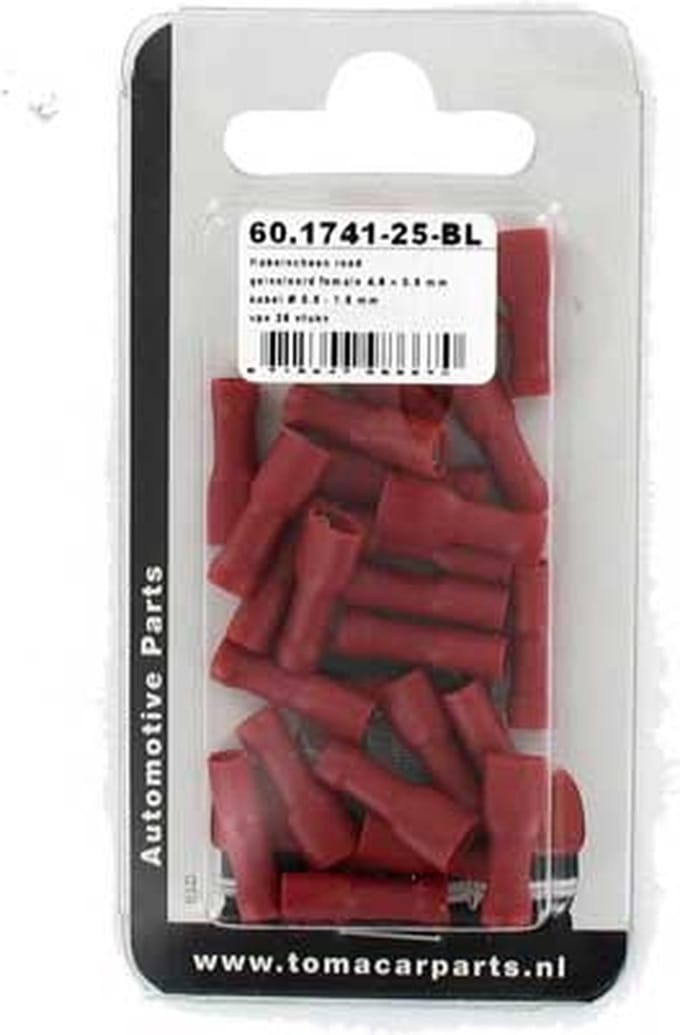 Kabelschoen 4.8x0.8 mm 25 stuks blister