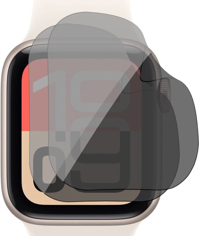 Privacy Screenprotector geschikt voor Apple Watch SE 3/2/1 40mm - 2x FlexGuard Screen Protector