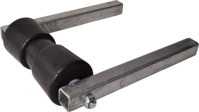 Verstelbare kielrol set - 183x85 mm - koker 30x30x300 mm