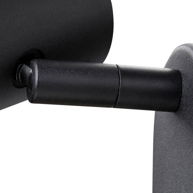 SLV LED wandspot Noblo, 3.000 K, zwart, 13 cm metaal