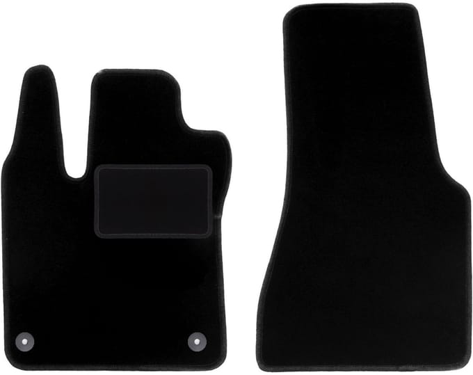 Zwarte veloursmatten voor: Smart Fortwo III hatchback (2014-2020)