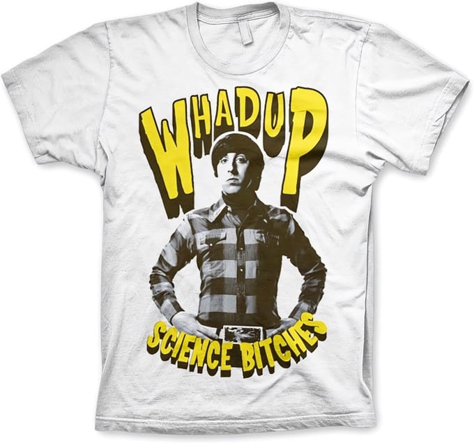 The Big Bang Theory Heren Tshirt -L- Whadup Science Bitches Wit