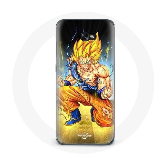 Coque pour Samsung Galaxy A5 2016 Son goku dragon ball corps enervé