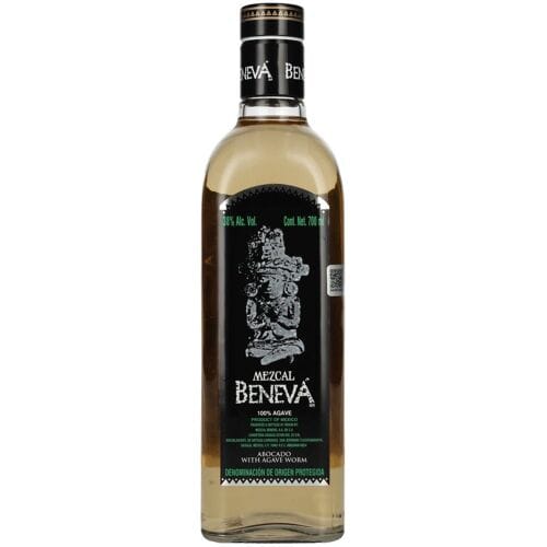 Beneva Mezcal with Agave Worm 100% Agave DOP 38% Vol. 0,7l