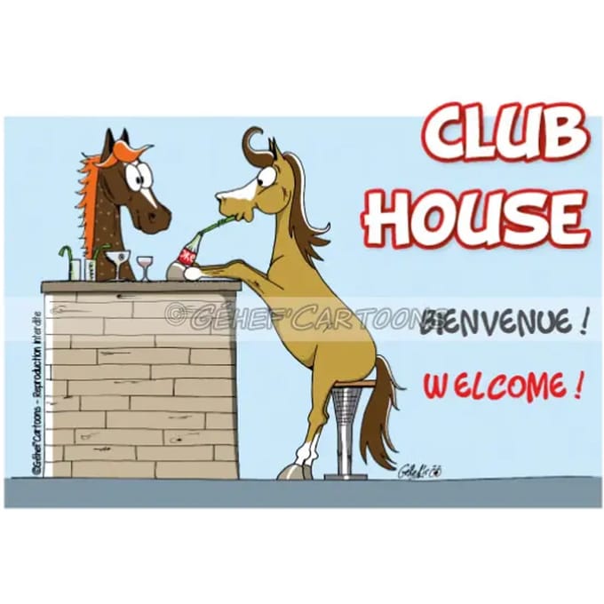 Humoristische plaquette clubhuis Fr8Man