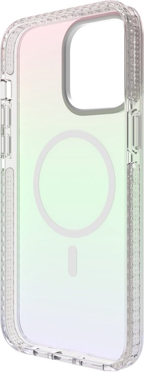 SoSeven, Hoesje Geschikt voor Apple iPhone 15 Pro Max MagSafe iriserende regenboog, Veelkleurig