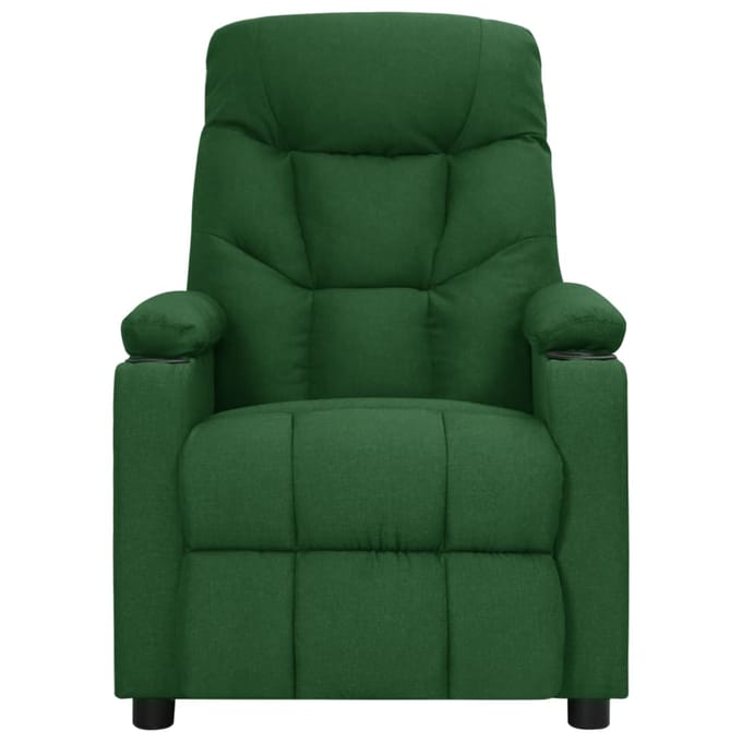 vidaXL - Fauteuil - verstelbaar - elektrisch - stof - donkergroen