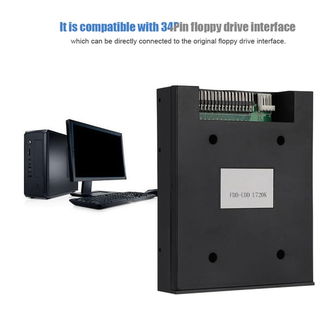 720KB Diskettestation naar USB-poort Emulator Verbeterde Versie FDD UDD U720K Vervanging white