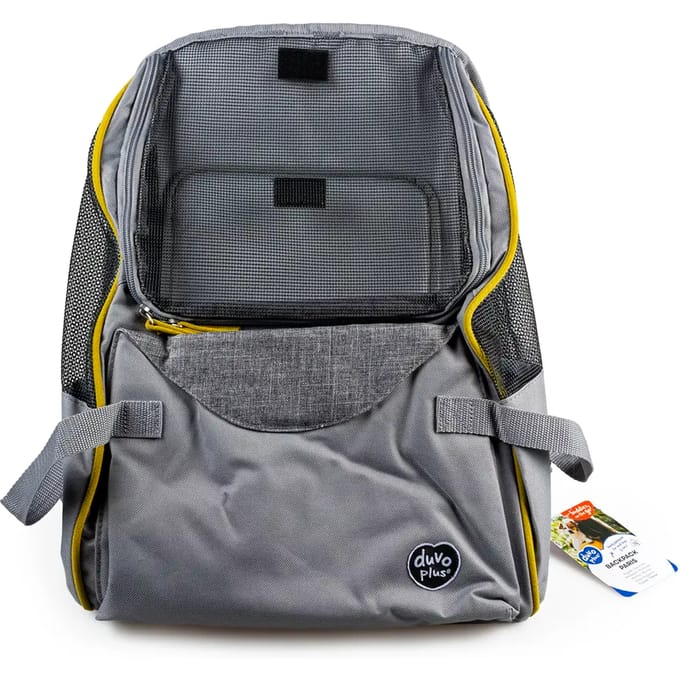 Duvoplus - Draagtas - Hond - Paris Backpack 34x21x39,5cm Grijs - 1st