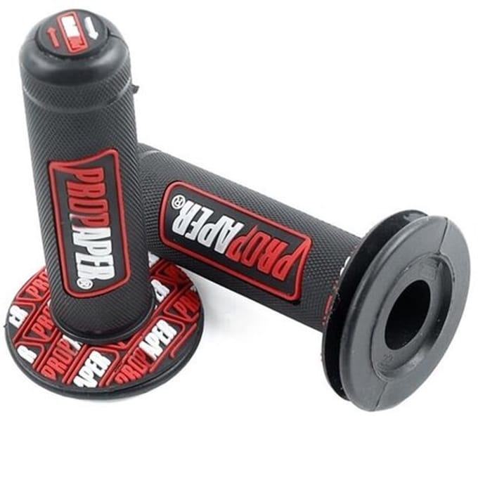 Dailygoody - Motorfiets Handvatten - Rubber Remhendels - Rood