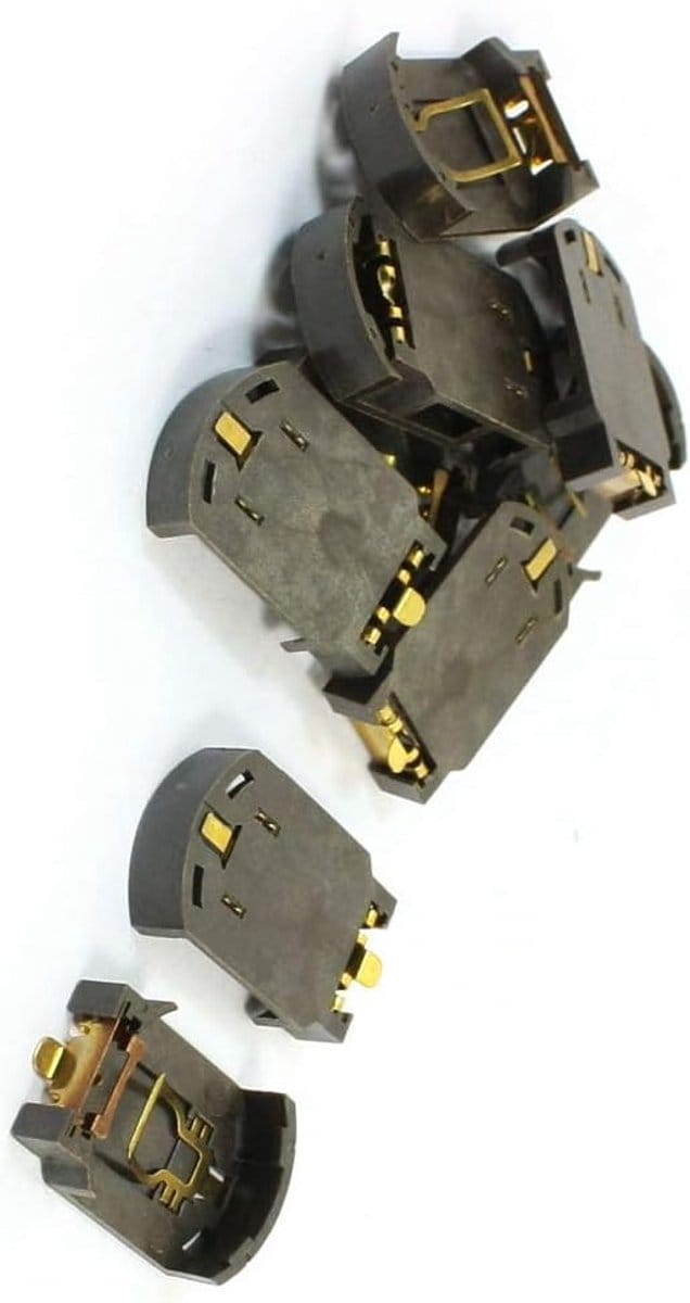 Batterij Houders - Knoopcel Cases - PCB Projecten - 9 Stuks Set - CR2032 CR2025 - Grijs