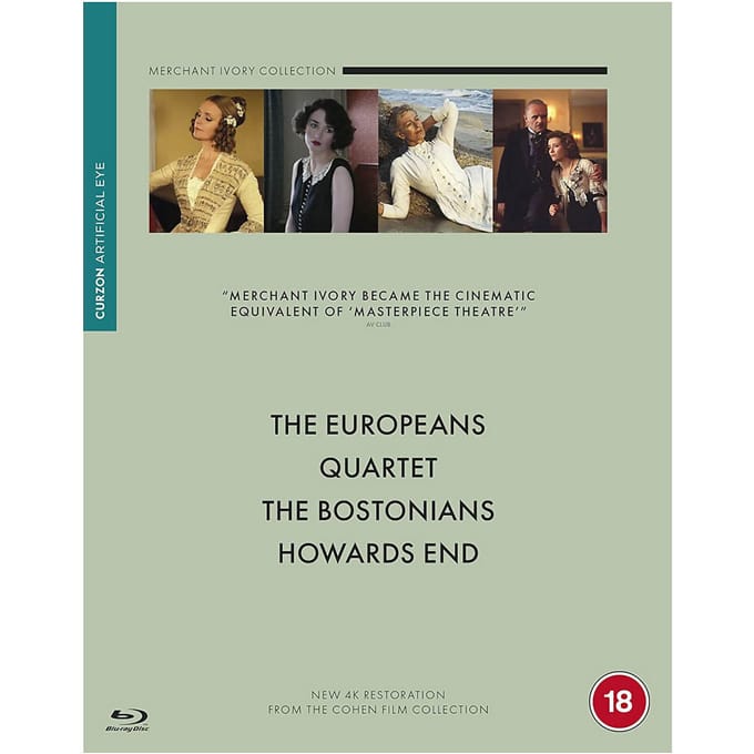 Merchant Ivory Boxset (Quartet / Howard's End / The Bostonians / The Europeans)
