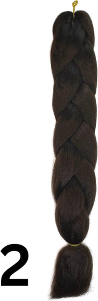 Haar Vlecht Extensions - Synthetisch Haar - 2 Stuks - 60 cm - #2