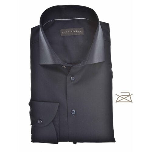 John Miller Overhemd Tailored Uni Non Iron Donker Blauw / male