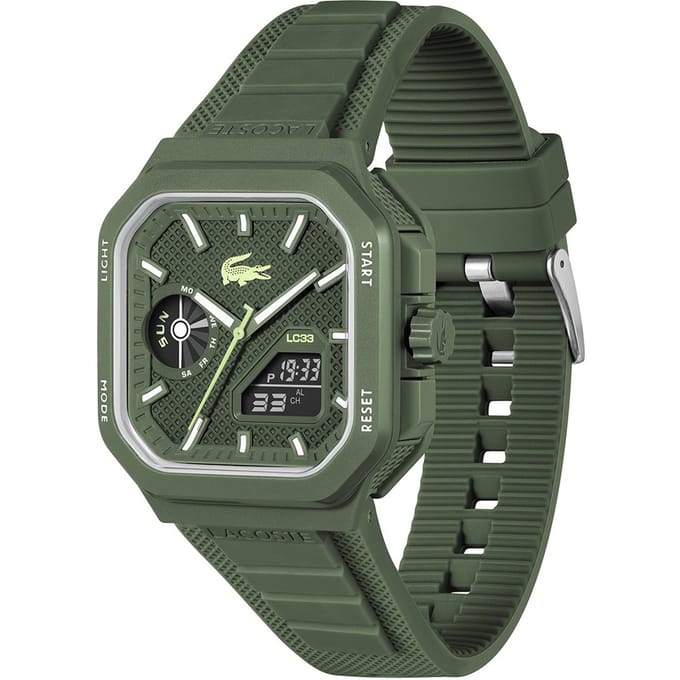 Lacoste LC2011505 LC33 Kunststof Groen 44x50mm