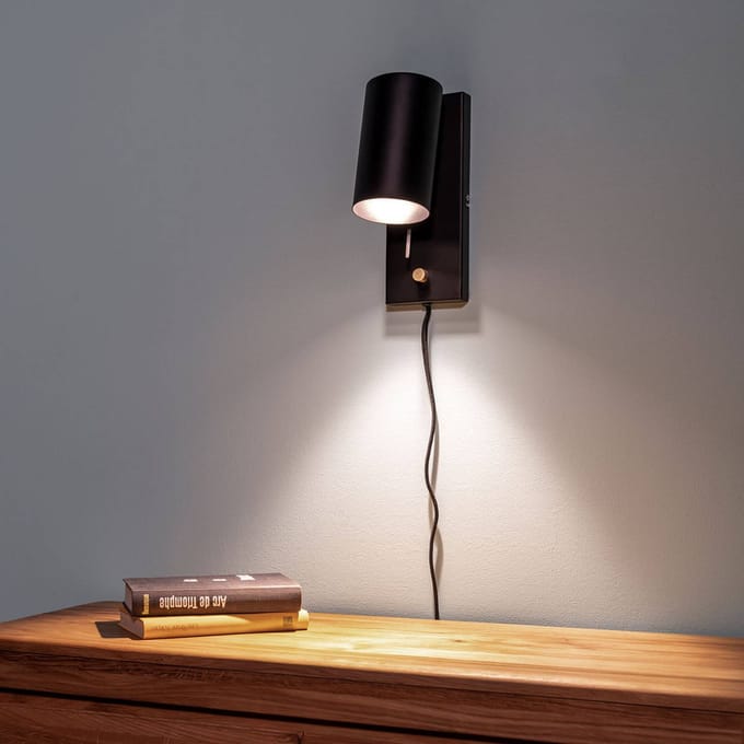Markslöjd Dimbare wandlamp Carrie met kabel en stekker