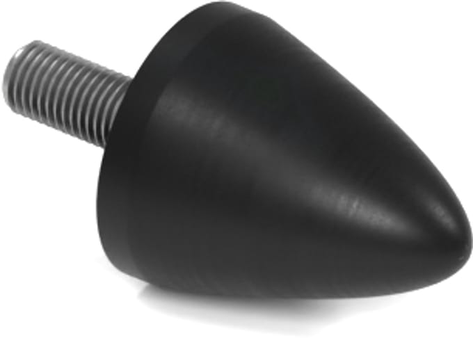 Rubbermagazijn - Parabool demper - Type KP/D - 30x36mm - M8 - Set 10 stuks