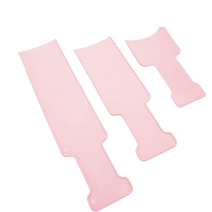 3 stuks Highlightbord Barbershop Kapsalon Haarkleur Sectioneerpeddel Set Kappersgereedschap voor roze