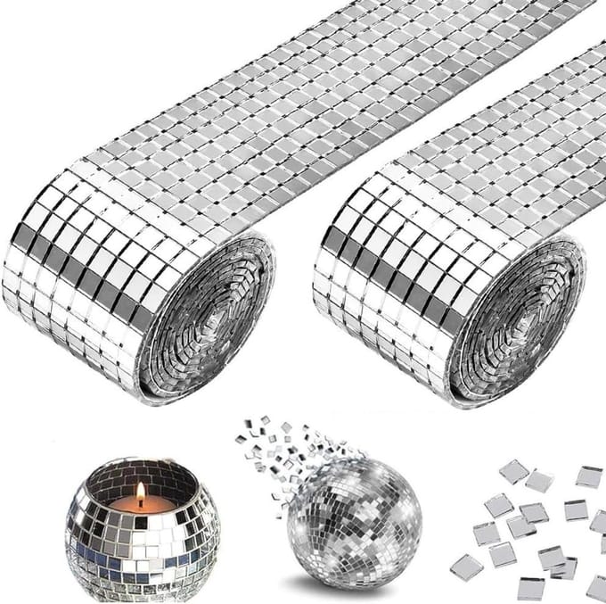 Allecto - Mini Spiegel Mozaïek Tegels - 3200 Stuks - Decoratie Diy