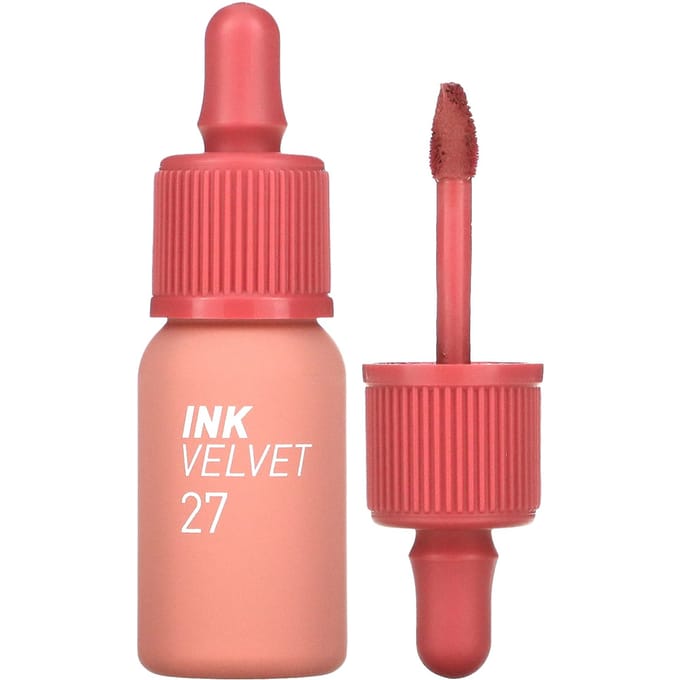 Peripera, Encre à lèvres velours, 27 Strawberry Nude, 0,14 oz (4g) brown