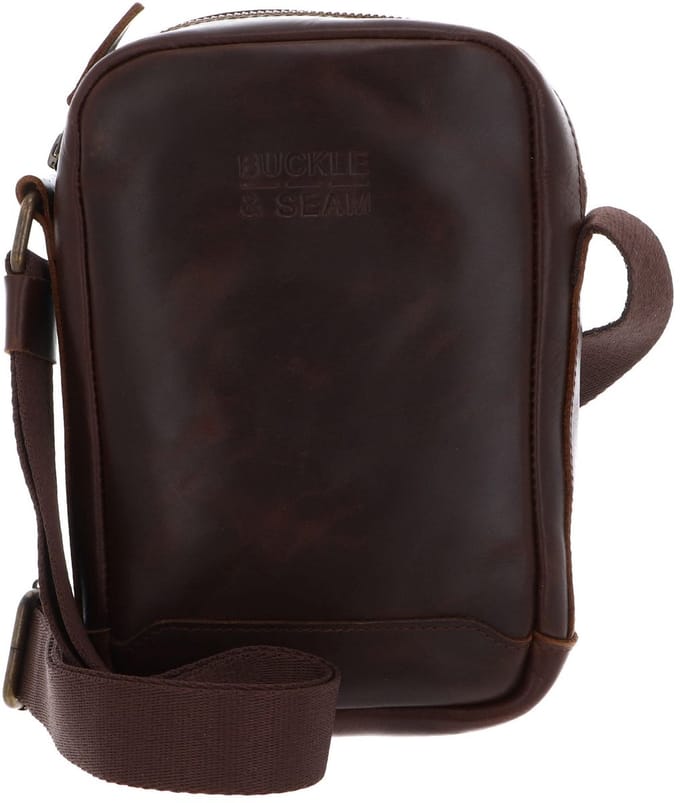 BUCKLE & SEAM schoudertas Runner Crossbody Bag Brown / Dot bruine