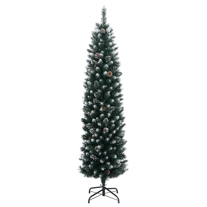vidaXL Kunstkerstboom smal met 300 LED's 180 cm