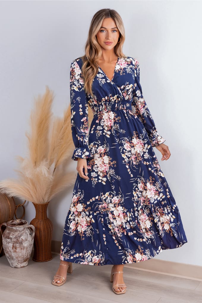 Good Day Ahead Bloemen Maxi-jurk