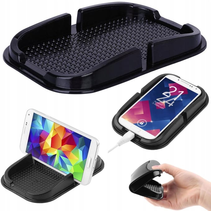 Auto Antislipmat voor Telefoon - Zwart
