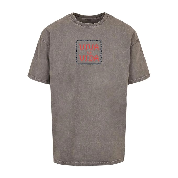 Oversized T-shirt Merchcode Frida Kahlo Pixels viva la vida Acid