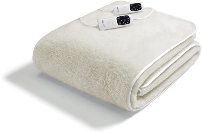 Imetec Merino wol onderdeken Dubbel bed met 2 schakelaars